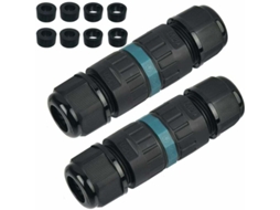 Caixa De Junção À Prova D'água Ip68, 2 Unidades, Conector De Cabo Subterrâneo 3 Polos Para Cabos 5 A 12 Mm Diâmetro