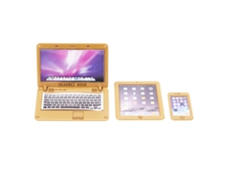 Ats conjunto de 3 Accesorios Mini para Muñecas: Laptop, Tablet Y Teléfono Móvil para Casas de Muñecas 1/6 1/12 Pj 500 xh 08