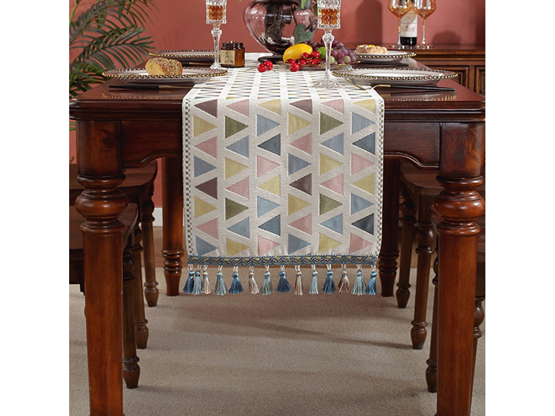 14 * 70In Corredor de Mesa Estilo Boêmio Armário de Tv Sala de Jantar Decoração de Casa Toalha de Mesa Longa Estilo 3