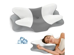 Almofada Cervical - Almofada Ergonómica Para Quem Dorme De Lado, Com Suporte Para O Pescoço E Espuma Viscoelástica Refrescante