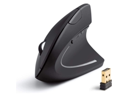 Yuru rato Óptico Vertical Ergonômico Sem Fio 2.4g, 800/1200/1600 Dpi, 5 Botões, para Laptop, Desktop Preto