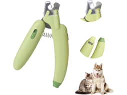 Cortador de unhas para animais de estimação com LED, profissional e com lâminas afiadas.