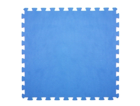 6 Pcs Tapete Quebra-Cabeça Macio para Piscina 60X60X0.8 Azul Dh43871 DIVINA HOME