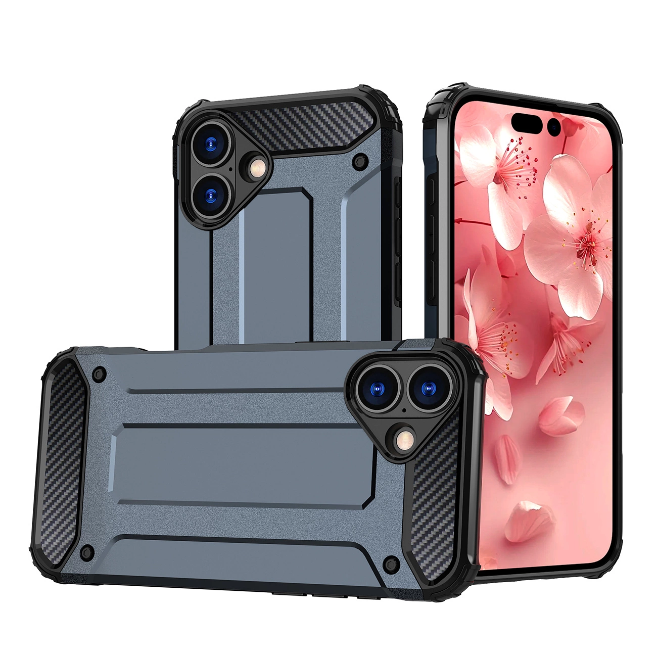 Capa Híbrida Hurtel Armor Para Iphone 16 Plus Com Proteção Contra Choques De 360°
