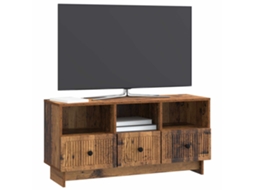 Móvel de TV MAISON EXCLUSIVE 102x36x50 cm em Derivados de Madeira Cinzento Sonoma