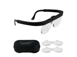 Lupa De Cabeza Com Lentes Múltiples 1.5/2.5/3.5x Para Joiaria, Reparação De Relógios, Eletrônica E Passatempos Ferramenta