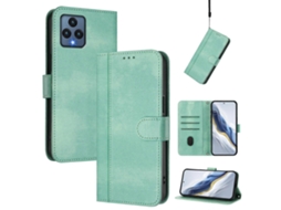 Capa De Celular Retrô De Couro Com Fivela De Emenda De Linha