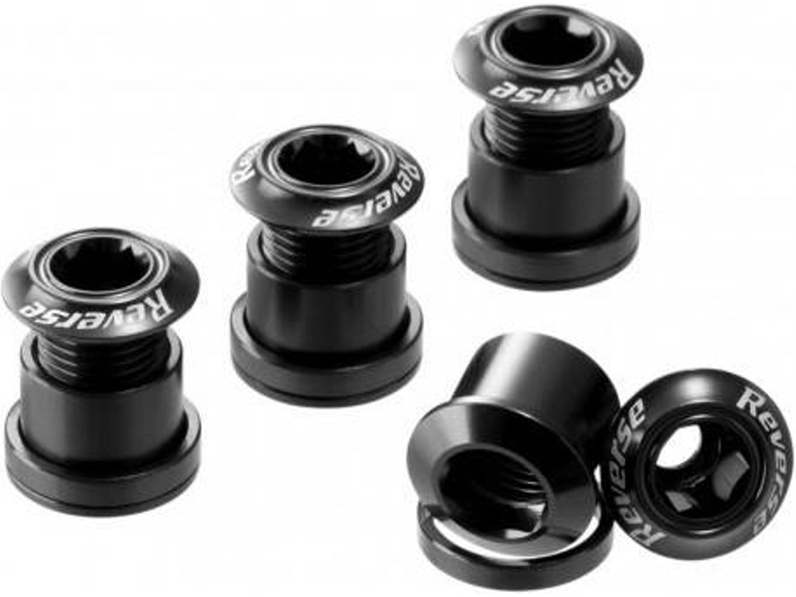 Corrente REVERSE COMPONENTS Reverse Chainring Bolt Set (Preto - 4 peças)