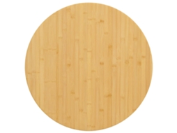 Vidaxl Tampo De Mesa Ø70x2,5 Cm Bambu