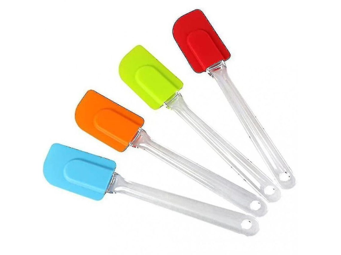 Set De 4 Espátulas De Silicona Resistente Al Calor Flexible Para Repostería Y Cocina