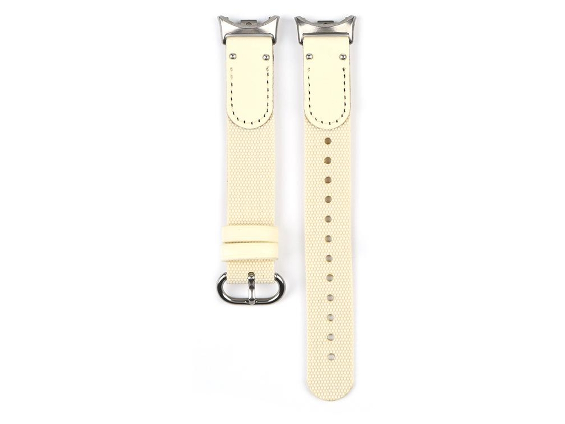 Bracelete Para Xiaomi Smart Band 10/9/8 - Nylon Trançado - Fivela De Aço Prate Starlight