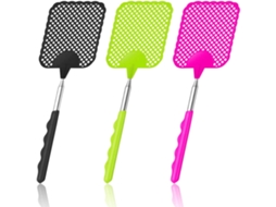 JILLIOPER Mata Moscas De Alta Resistência Para Controle De Pragas Em Ambientes Internos, Mata Moscas Extensível Com Design De Cabo Antiderrapante, Mata Moscas T