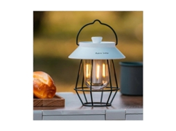 Lanterna De Acampamento Portátil Retrô Recarregável Com Alça De Metal Para Tendas Externas Penduradas, Preta Olysi Shop