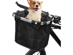 Cesta De Bicicleta Plegable Para Mascotas Pequeñas Gato Perro Con Asa Desmontable Para Compras Camping