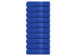 Vidaxl Toalhas De Mãos Frogn 10 Pcs 50x100 Cm 360 G/m² Azul
