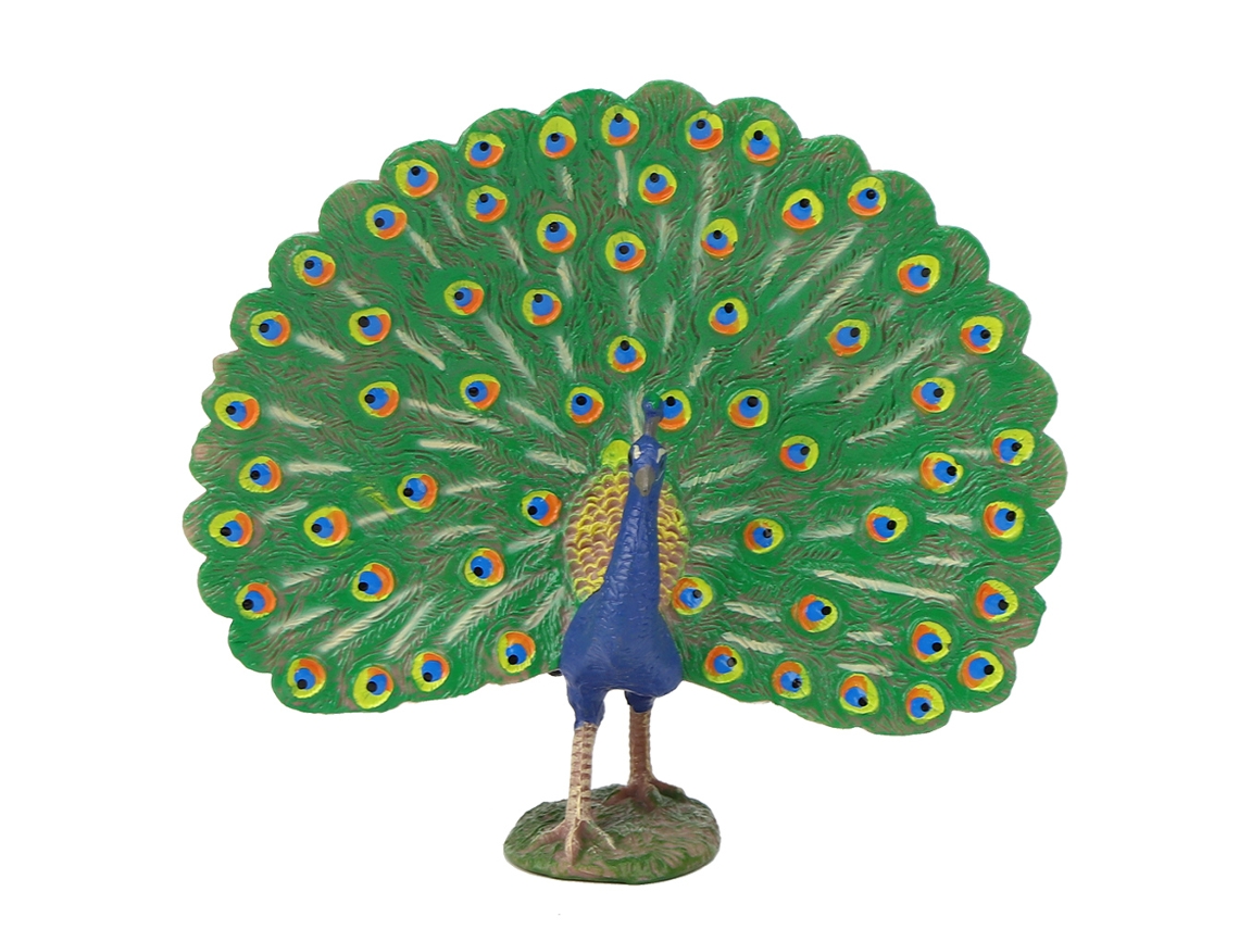 Mali modelo de Pavão Simulação Alta Decoração Casa Escritório Brinquedo Infantil