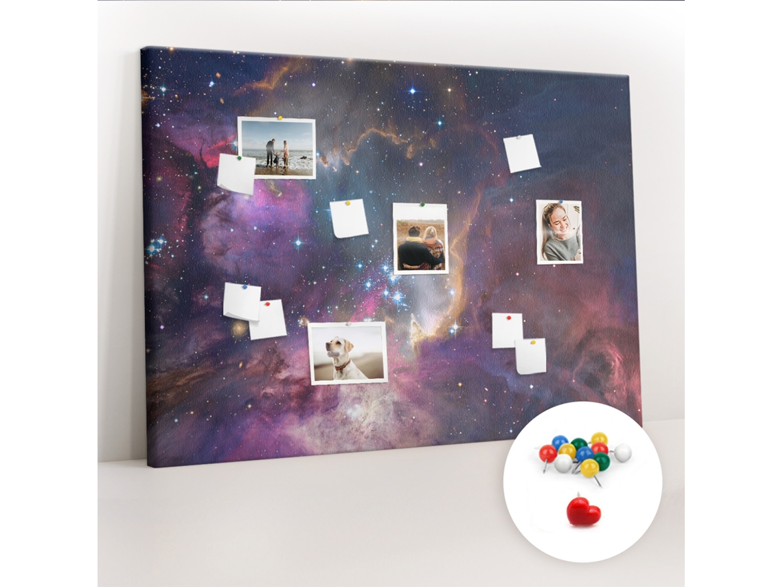 Painel De Cortiça Para Parede Galáxia Do Mundo Para O Escritório Espelharte (140x100 Cm)