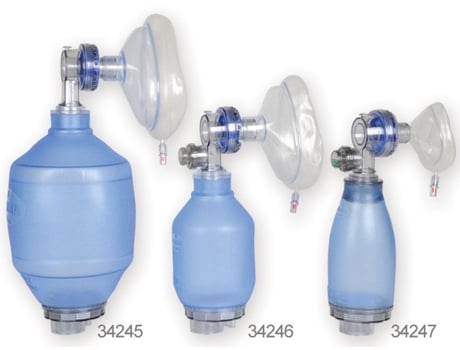 Kit Ressuscitador em Silicone com Máscara GIMA