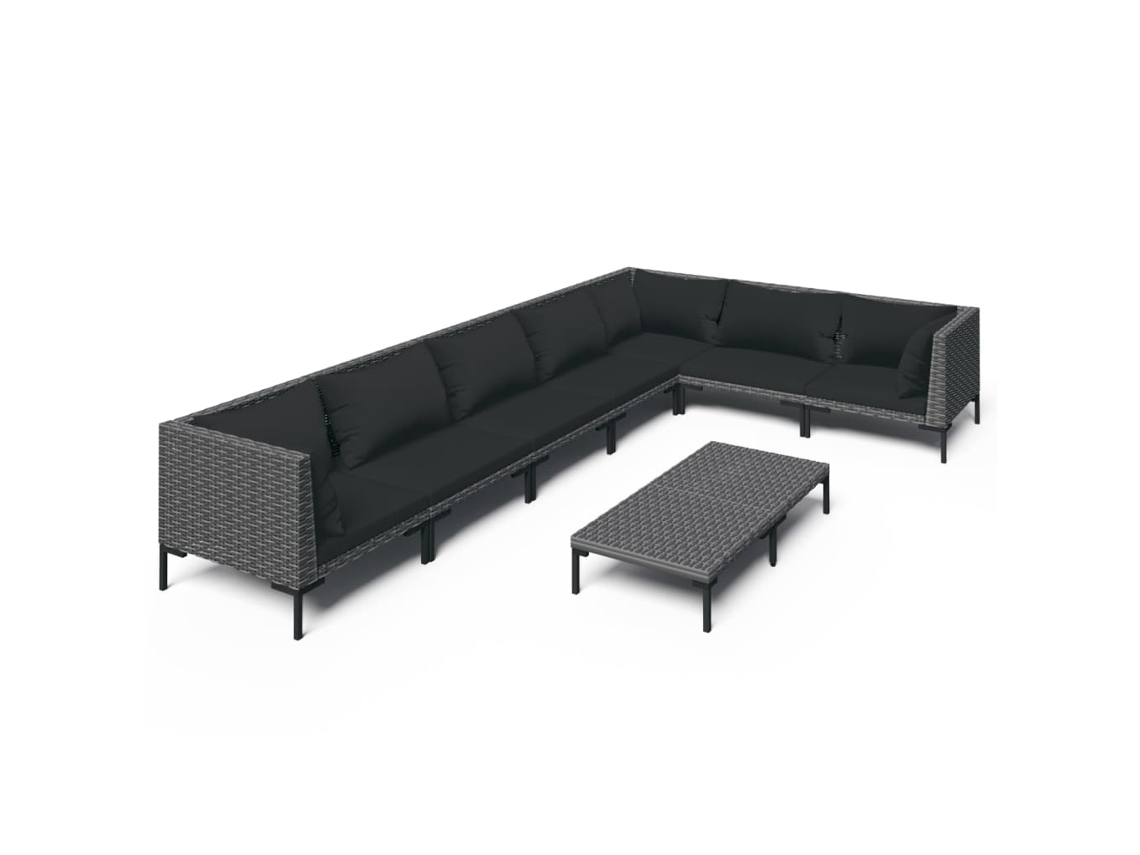 Garden Lounge Set, Garden Lounge Sets Vidaxl Cinzeto Rattan / Vime (n/a)