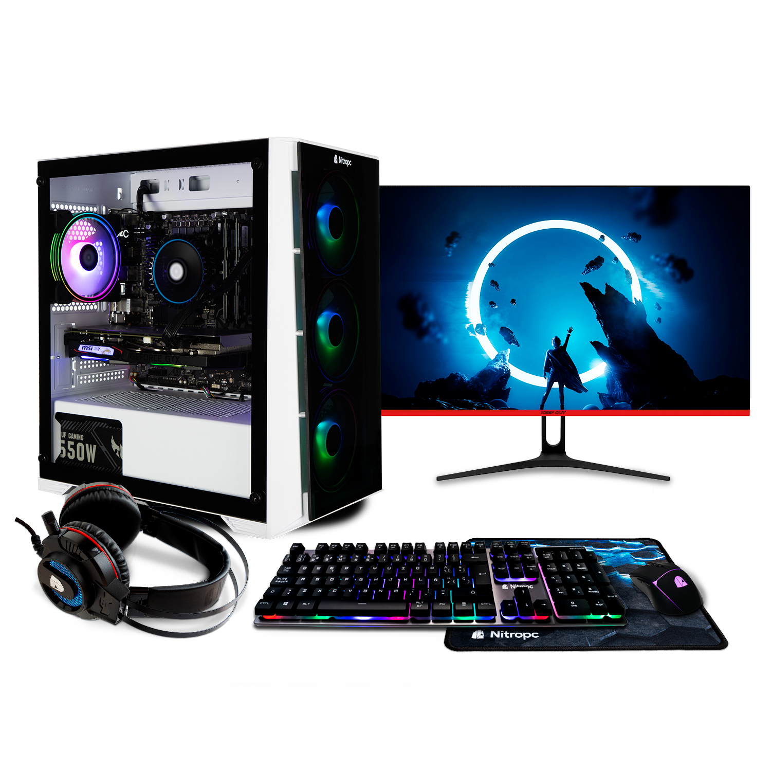 Computador Completo Gamer i5 16Gb SSD 480G RGB monitor 27″ - Virtual  Equipamentos