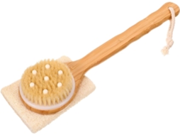Lurelia Bucha Vegetal De Banho Para Costas E Corpo, Bucha Vegetal E Cabo Longo, Uso Diário Confortável
