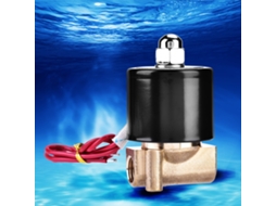 Válvula Solenoide Brass Elétrica Laxiscreed Para Água E Ar, Fecho Normalmente Fechado