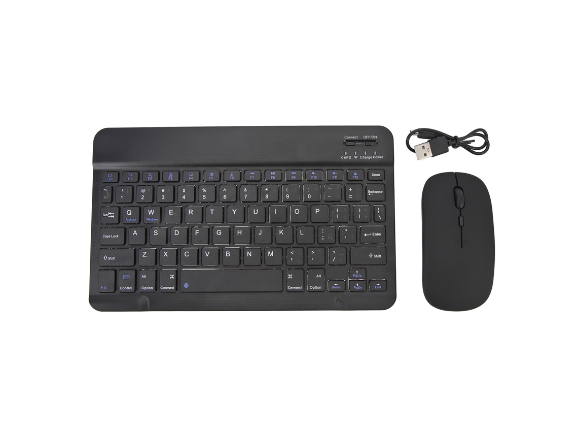 Conjunto De Teclado E Mouse Bluetooth Para Tablet Ultra-fino E Portátil Adequado Para Celulares E Computadores