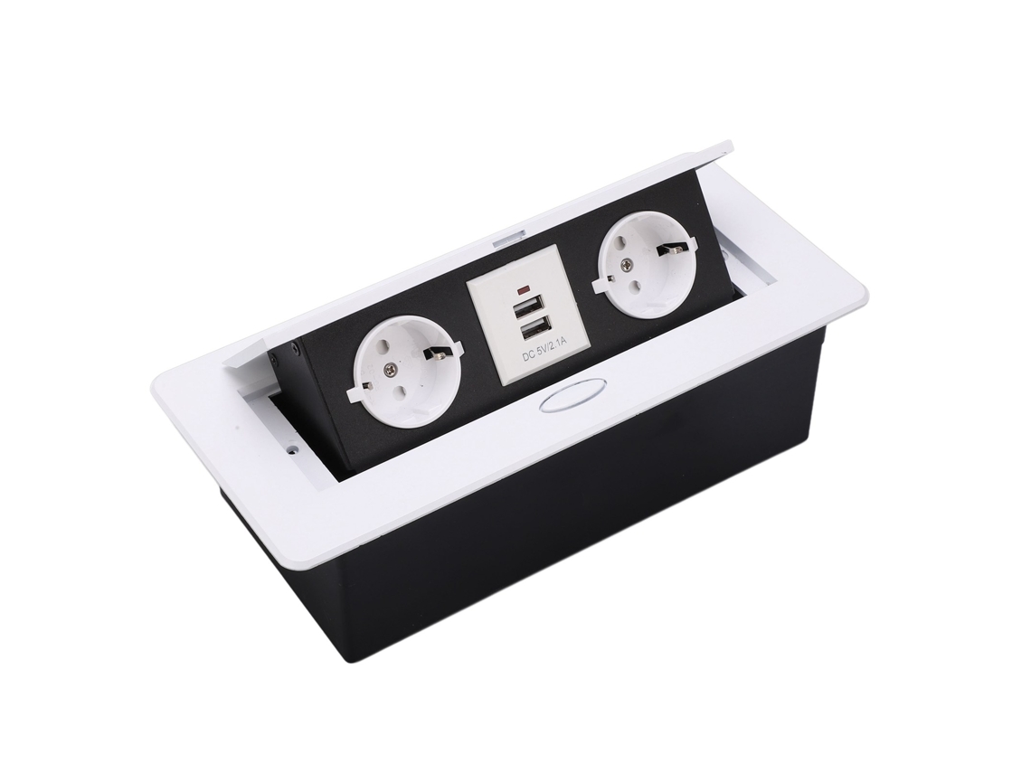 Laxiscreed Interruptor De Parede Com Tomada Usb Dupla Em Material Metálico Para Casa
