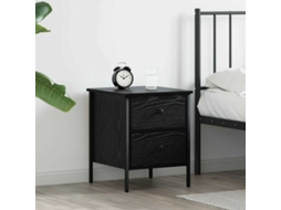 Vidaxl Criado-mudo Com Gaveta Carvalho Preto 40 X 42 X 50 Cm