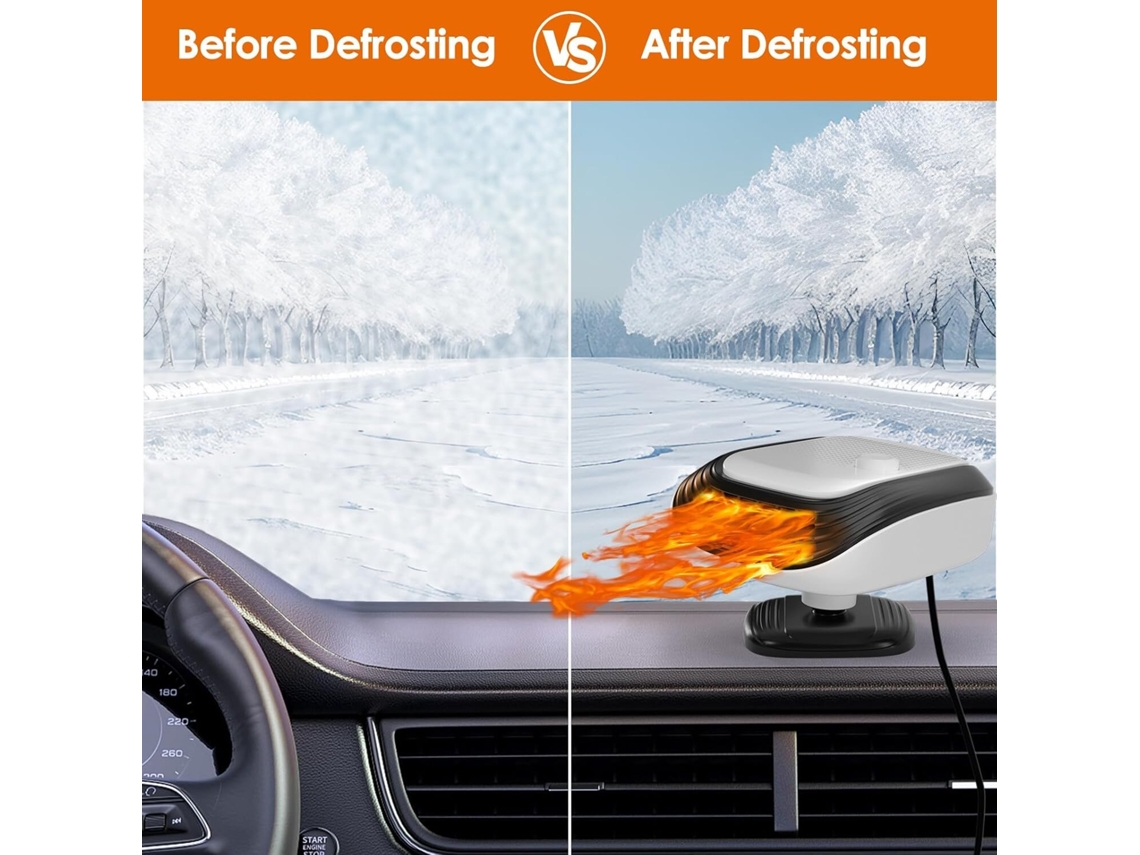 Ventilador de resfriamento para carro verde - 12V, ventilador elétrico de resfriamento para carro, difusor de inverno com resfriamento rápido, ventilador de resfriamento portátil