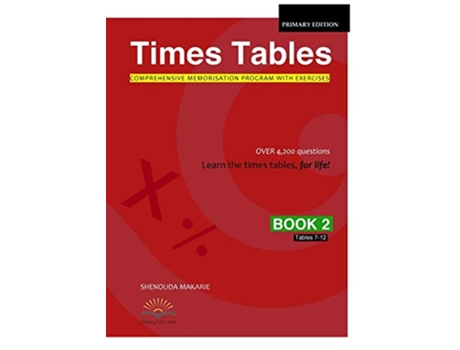 Livro Times Tables Book 2 Comprehensive Memorisation Program with Exercises Tables 7–12 de Shenouda Makarie (Inglês)