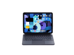 Capa De Teclado Bluetooth Fwinl Para Apple Ipad Pro 2th Gen 11 Teclado Mágico Português Preto