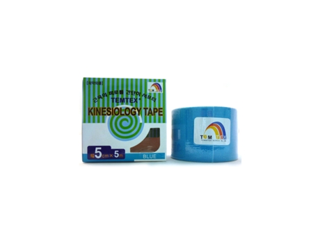 Fita Kinesiológica 5×5 Azul 1 Un. Temtex