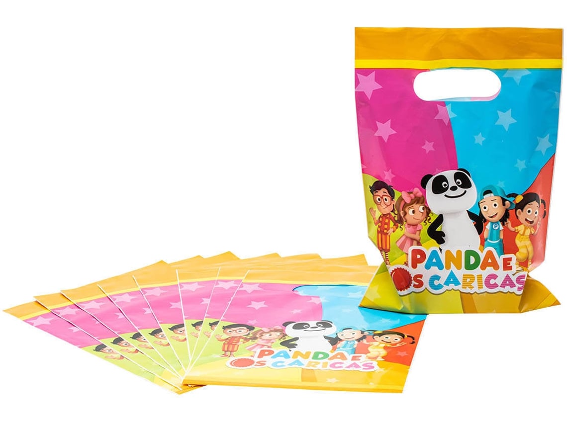 Pratos Panda e os Caricas 8 Unid - MASCARILHA