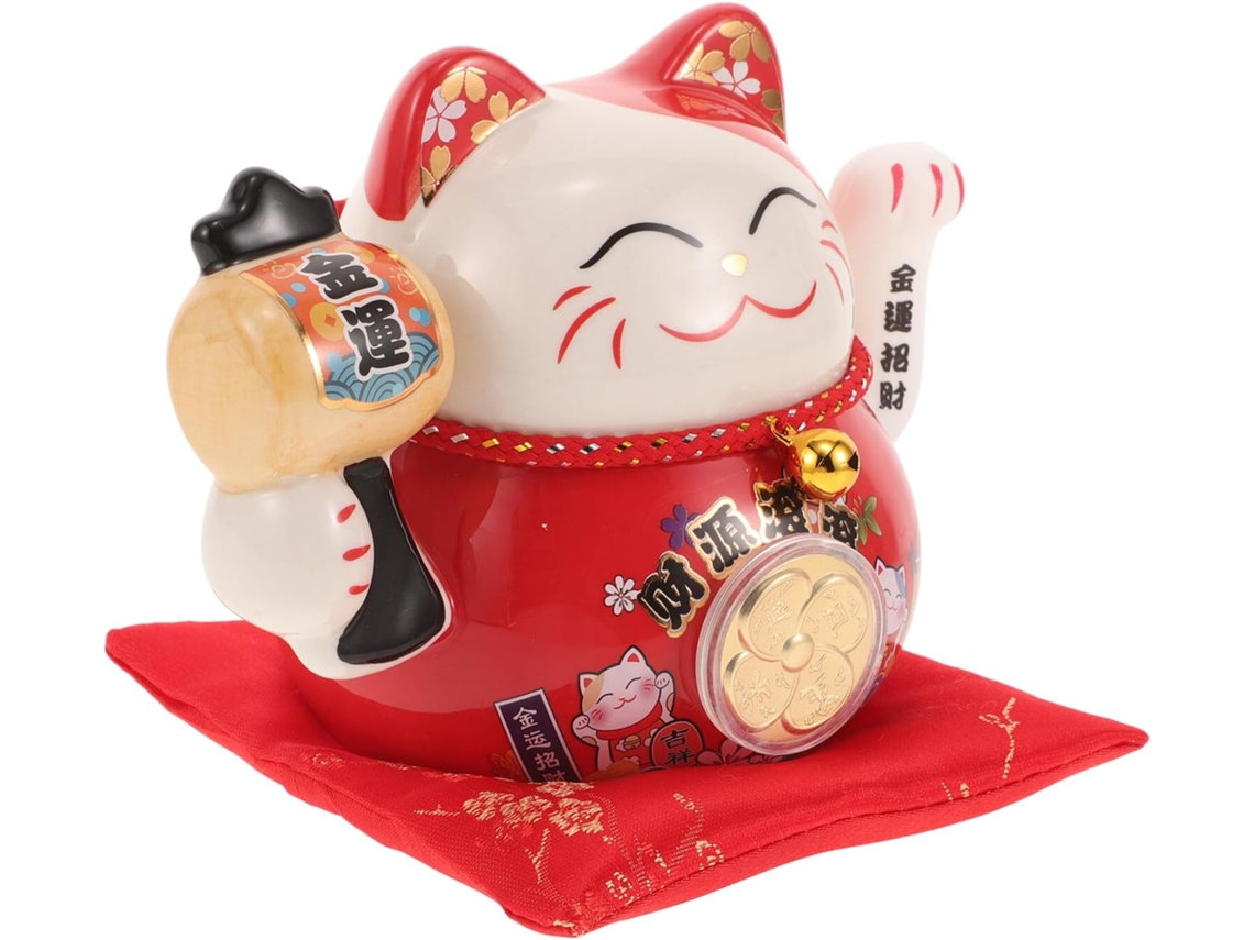 Estatueta Decorativa de Pata Acenando GOKOCO, Símbolo da Sorte para Loja de Gatos