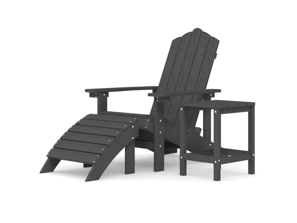 Garden Chair, Garden Chairs Vidaxl Antracite Polietileno (n/a)