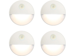 Conjunto De 4 Lâmpadas Noturnas Reguláveis, Luzes Para Escada, Em Abs,