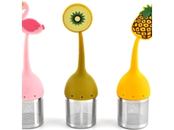 Infusor De Chá Silicone, 3 Filtros Para Chá De Ervas, Cor Doce 304
