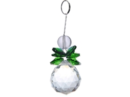 Laxiscreed Decoração Natal Bola De Cristal Colorida Com Contas Verdes Para Ambiente Festivo E Elegante