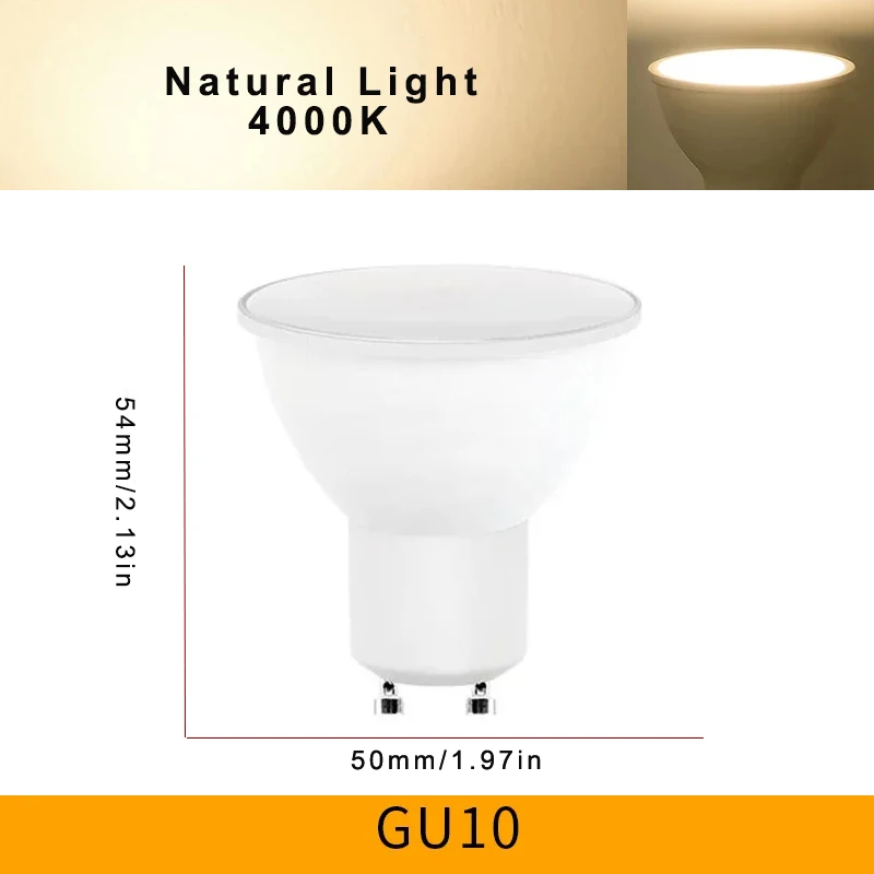 Conjunto De 12 Lâmpadas Led Decorativas, 3/6/9/12 W, Ac220 V, Gu10, Para Casa, Cafés, Bares E Ambientes Internos