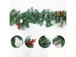 Decoração De Pvc Verde De Rotin Com 1,8 Metros Lumières Guirlande De Diy Hôtel Ornements
