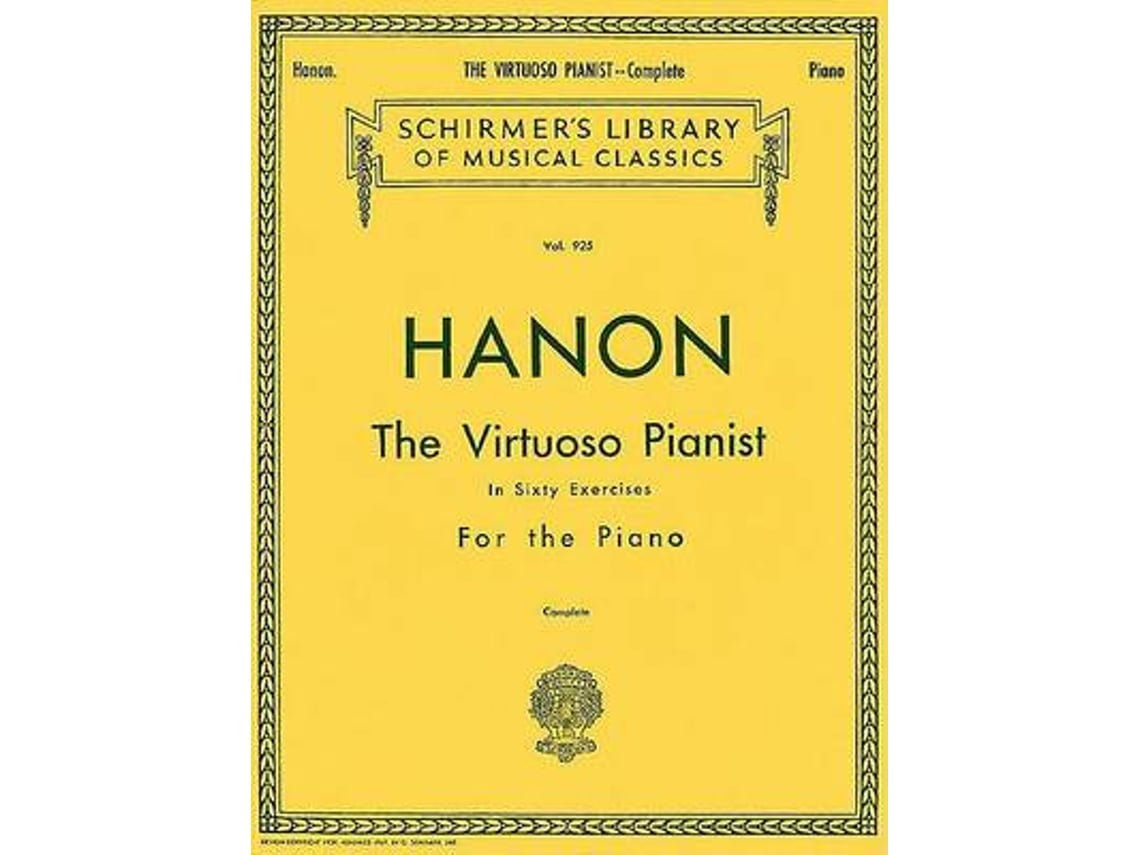 Livro Hanon de C L Hanon (Inglês)
