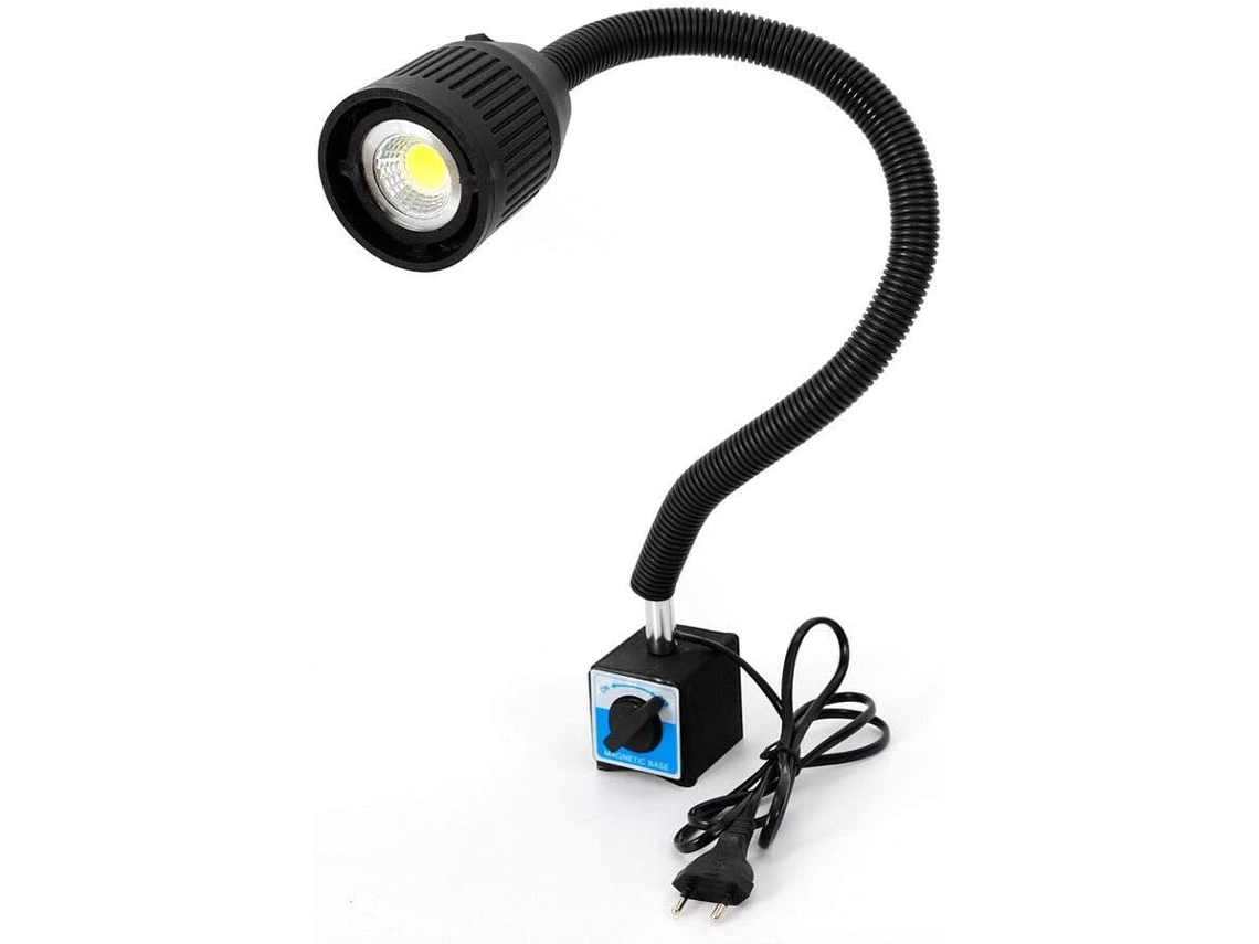 Braço De Luz Trabalho Led Magnético, Flexível E À Prova D Água, 220v, Com Base Magnética