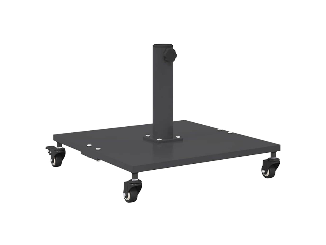 Conjunto 1 Acessório Para Parasol Vidaxl Cinzento Aço (45 X 45 X 31,5 Cm)