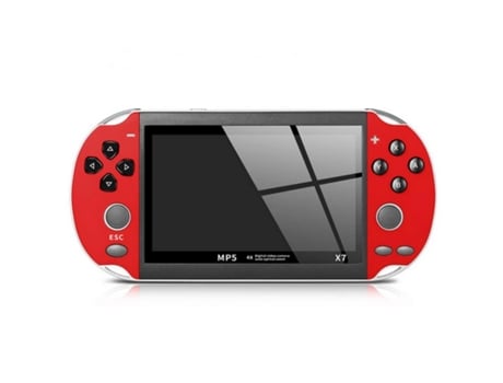 Consola Videojogos GAMEX7 Portátil Vermelho (Inclui 200 Jogos)