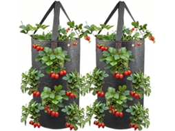 Vaso para Plantas de 1,8 L, Vasos Suspensos para Jardim, Vaso Vertical de Feltro, Vasos Portáteis com Alça, Vaso para CHABERLU