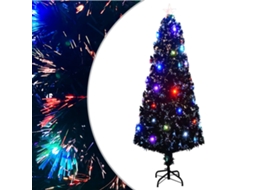 Árvore de Natal VIDAXL pré-iluminada c/ suporte fibra ótica (240cm)