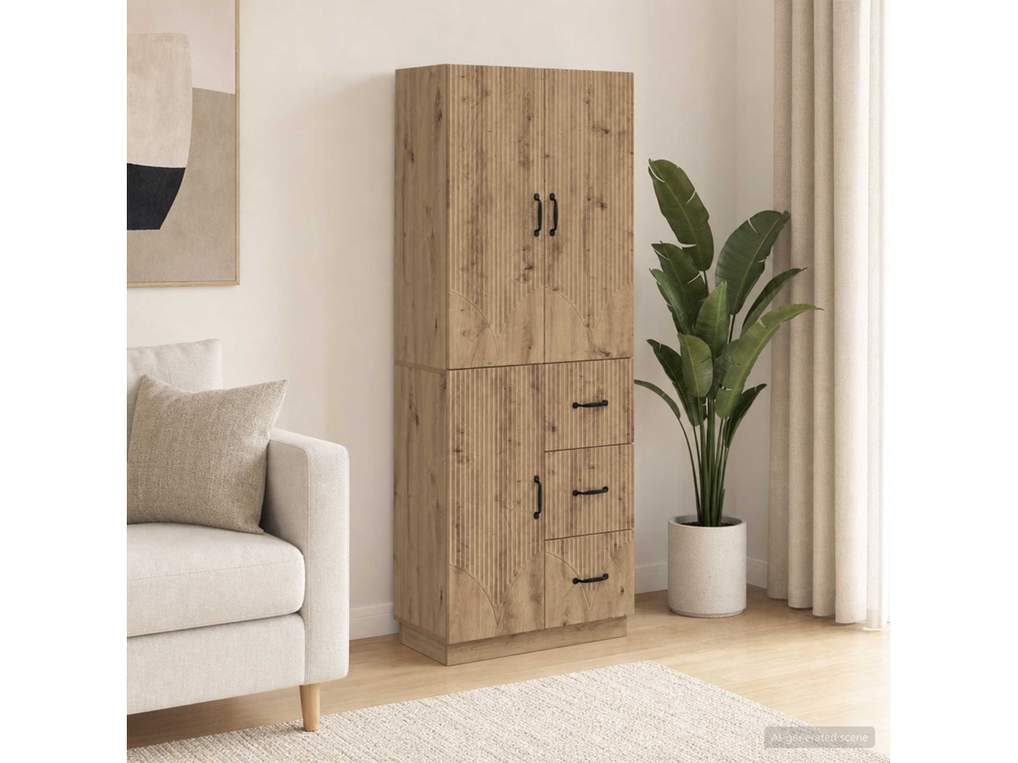 Vidaxl Conjunto De Gabinete 2 Unid. Carvalho Arttisan