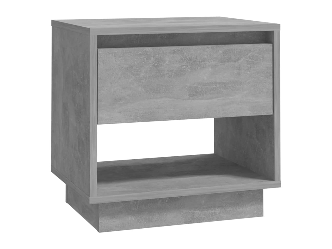 Mesa Cabeceira Derivados da Madeira Cinzento Cimento (45x34x44 cm)