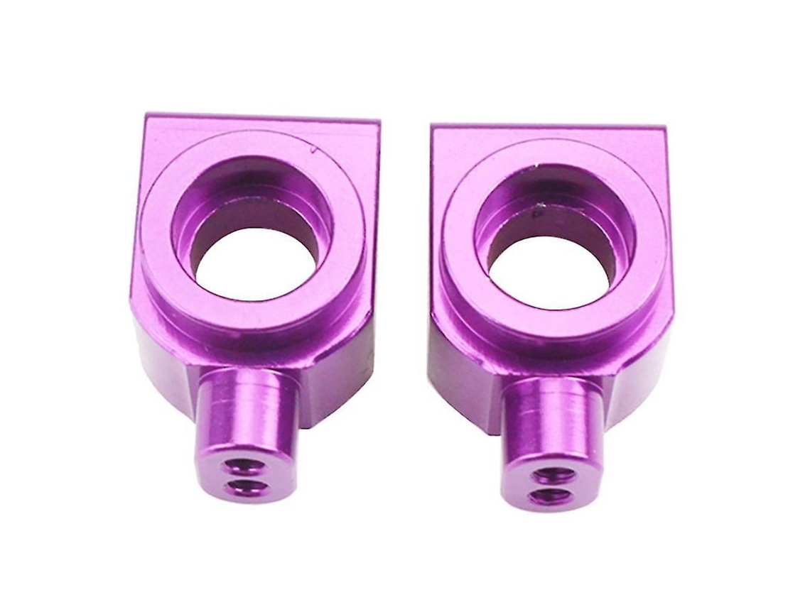 2026 2 Soportes de Eje Trasero de Aleación de Aluminio para Coche Rc Wltoys 104001 1/10, Color Morado.